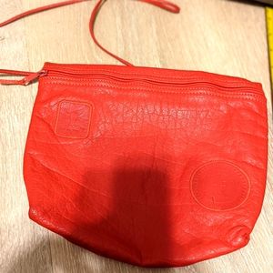 Carlos Falchi ClutchRed Leather purse